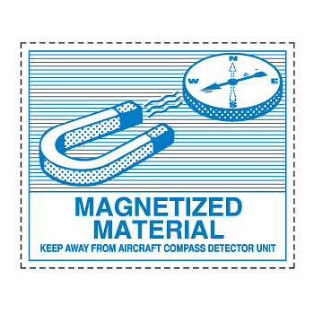 Clase 9 - Material magnetizado, etiqueta de manipulación. Por unidad.